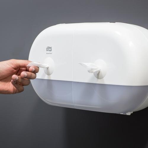 Essity SmartOne Twin Mini Toilet Roll Dispenser Twin, white 682000