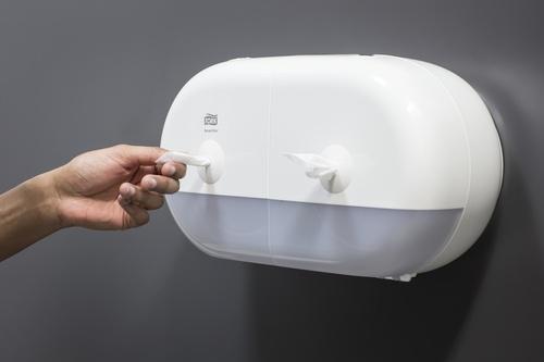 Essity SmartOne Twin Mini Toilet Roll Dispenser Twin, white 682000