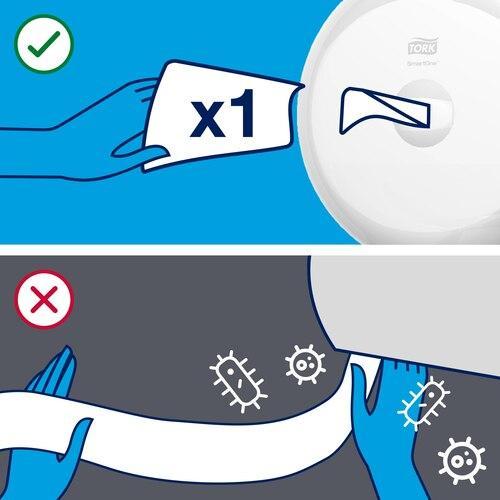 Essity SmartOne Twin Mini Toilet Roll Dispenser Twin, white 682000