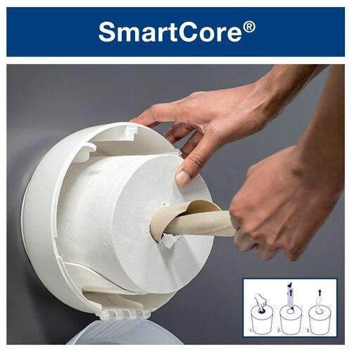 Essity SmartOne Twin Mini Toilet Roll Dispenser Twin, white 682000