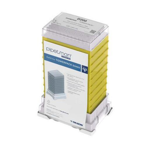 Gilson Pipetman Diamond 200 µl Tower Pack 200 µl, Tower Pack packaging F167103