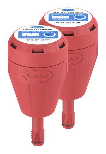 SCAT Europe Abluftfilter M, V3.0 Austausch, Spritzschutz, Wechselanzeige, 6 Monate 490336