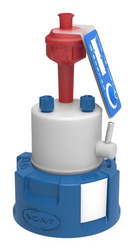 SCAT Europe Safety Cap II, GL45 Hermetic, GL45 threads, PFA fittings 307219