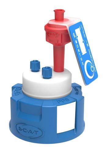 SCAT Europe Safety Cap II, GL45 Ventil, Wechselanzeige, PFA-Fittings 307909