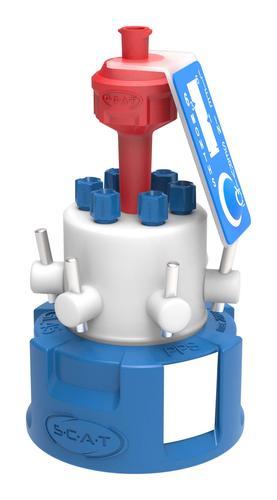 SCAT Europe Safety Cap VI, GL45 6 shut-off, vent, indicator 307519