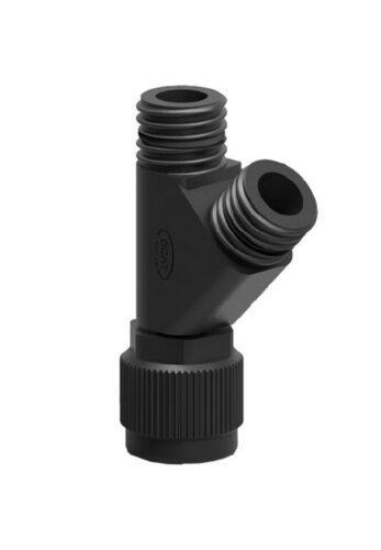 SCAT Europe T-piece for pipe 3x 32mm PE-HD, conductive 106426