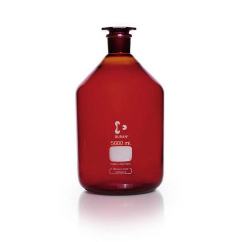 DWK Life Sciences Duran Amber Reagent Bottle 5000 ml, amber, ground joint 211687305
