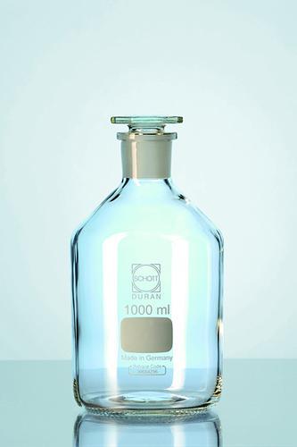 DWK Life Sciences Duran Narrowmouth Reagent Bottle 50ml, clear, ground joint 211651702