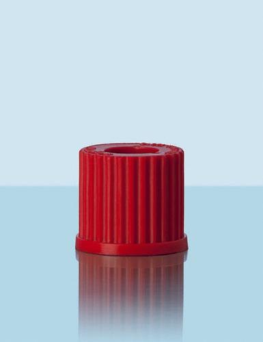 DWK Life Sciences Screw connector caps PBT Thread GL 25 Red, GL25, 15mm bore 292270902