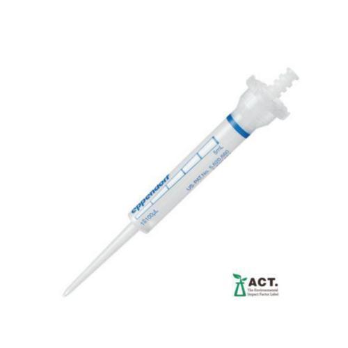 Eppendorf Combitips Advanced 5 ml Volume, blue color, sterile and PCR clean grades 0030089669