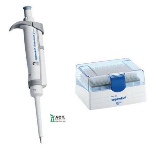 Eppendorf Eppendorf Research® plus GLP Micropipette, variable volume 0.5 - 10 µl Variable 0.5 – 10 µl 3123000020