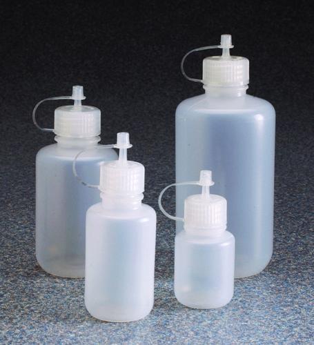 Nalgene LDPE Dropper Bottles 125mL, tethered cap 2411-0125