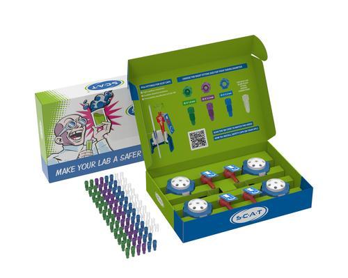 SCAT Europe HPLC Starter Kit VI Safety Caps, Vent, Indicators, PFA Fittings 399204