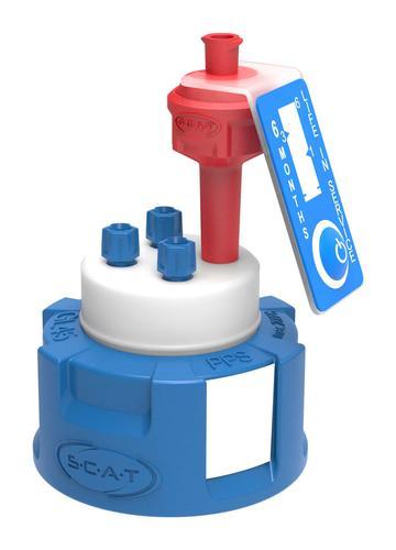 SCAT Europe Safety Cap III, GL45 Vent, indicator, PFA fittings 307910
