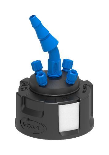 SCAT Europe Safety Waste Collector III GL45, 3x PFA fittings 306491