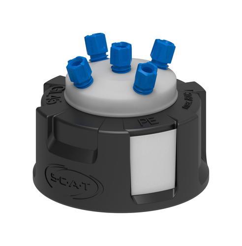 SCAT Europe Safety Waste Collector III GL45, 3x PFA fittings 306491