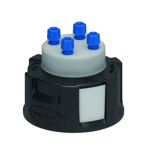SCAT Europe Safety Waste Collector IV GL45, 4x PFA fittings 306493