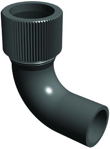 SCAT Europe SymLine Connector Pipe angled 32mm, PE-HD, conductive, 500mm 106440