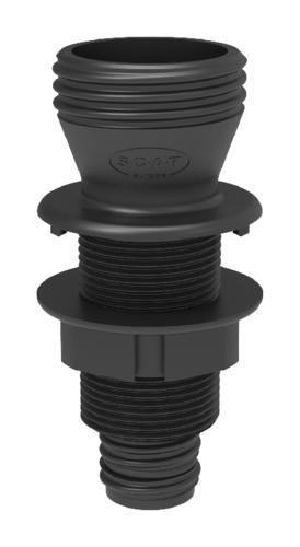 SCAT Europe SymLine Table Feed-Through 32mm PE-HD, conductive, GL45 top 106450
